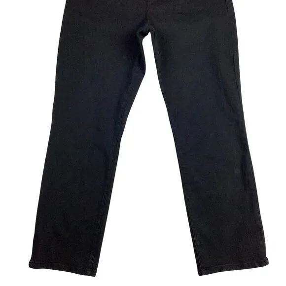 Frame Le High Straight Black Denim Jeans Womens 31 - Picture 4 of 12